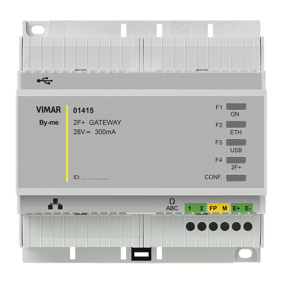 Vimar 01415 Quick Start Manual