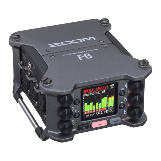 Zoom F6 Firmware Update Manual
