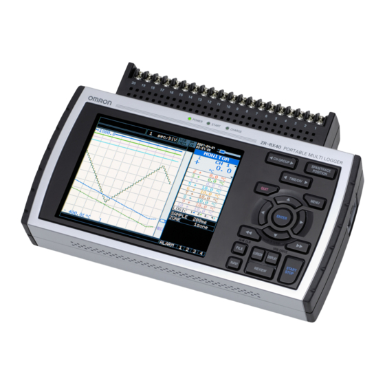 Omron ZR-RX40 Startup Manual