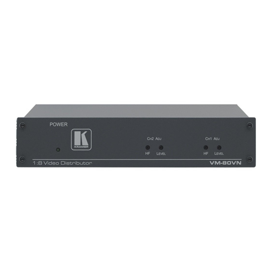 Kramer VM-80VN Quick Start Manual