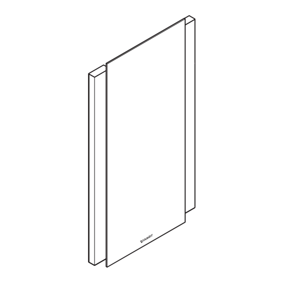 DURAVIT Ketho.2 K2 7070 Mounting Instructions