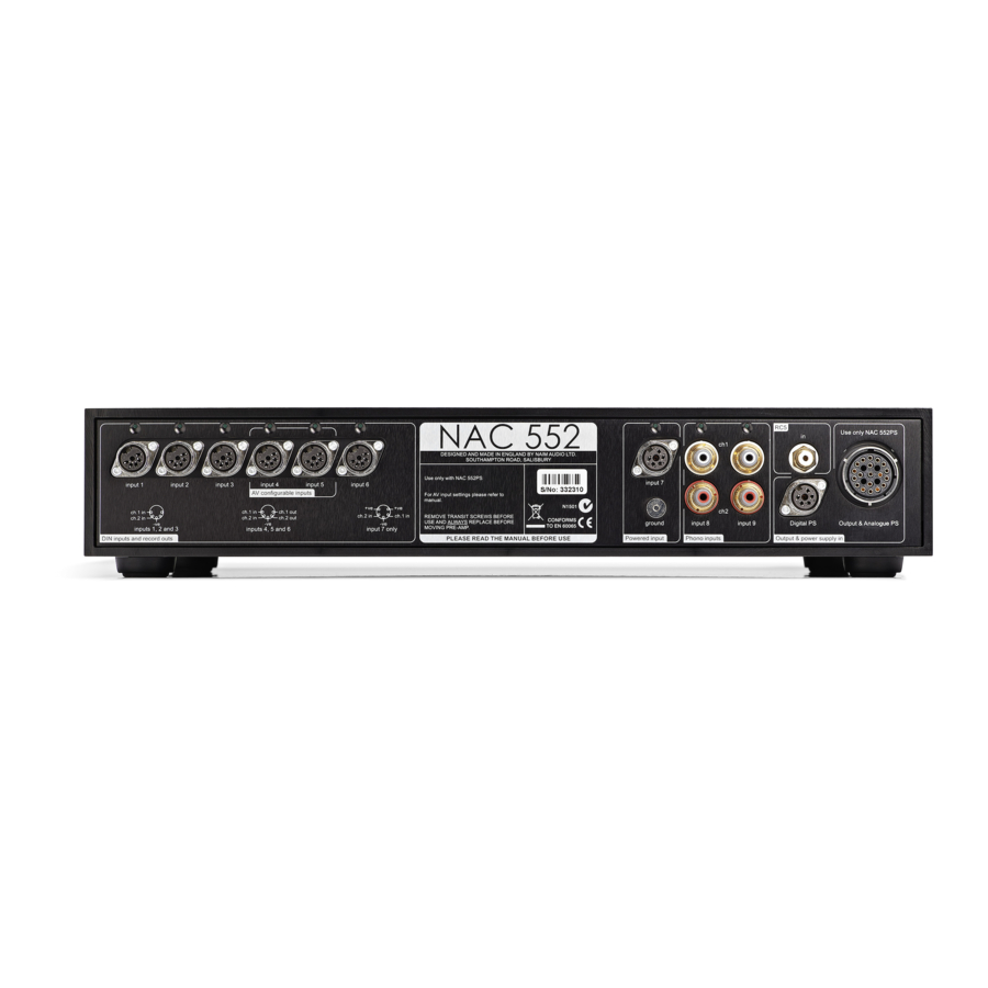 NAIM Amplifiers Owner's Manual