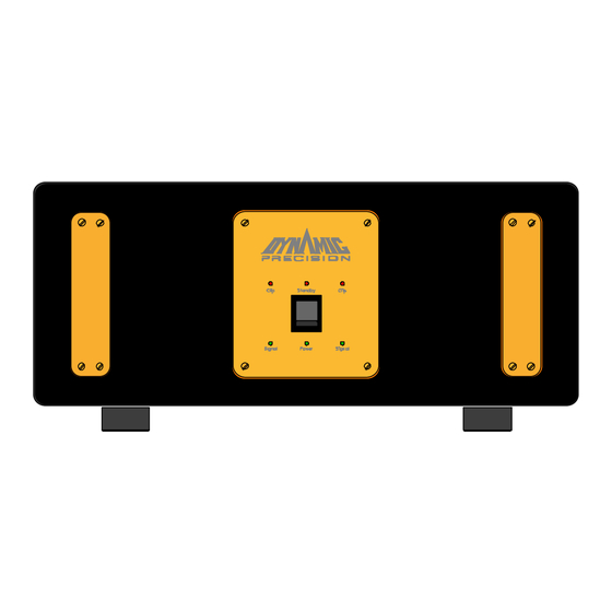 User Manuals: Dynamic Precision DPA 6.4 Power Amplifier
