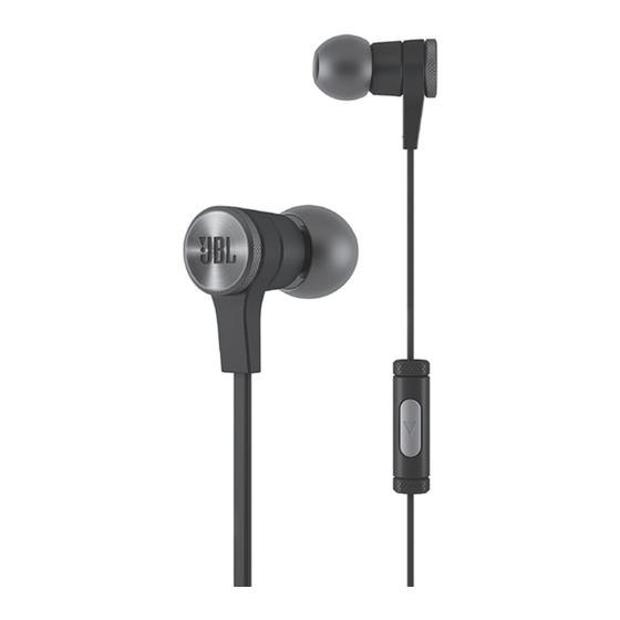 JBL E10 Quick Start Manual