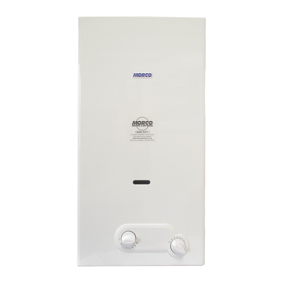 Morco EUP11 User, Installation, And Maintenance Manual
