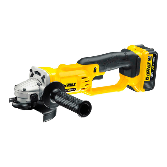 DeWalt DCG412 Manual