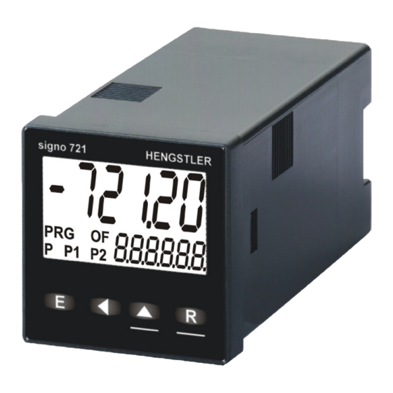 Hengstler Signo 721.2 User Manual