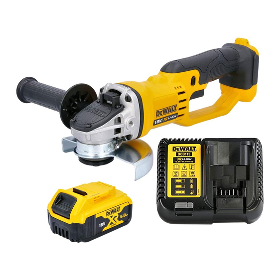 DeWalt DCG412 Manual