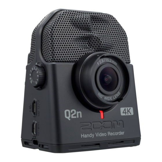 Zoom Q2n-4K Quick Start Manual