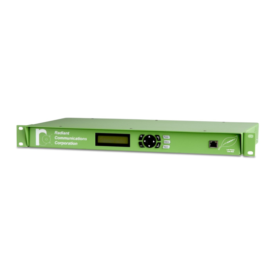 Radiant Communications RM1121 CATV User Manual