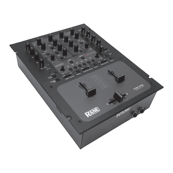 Rane TTM 57SL Operator's Manual