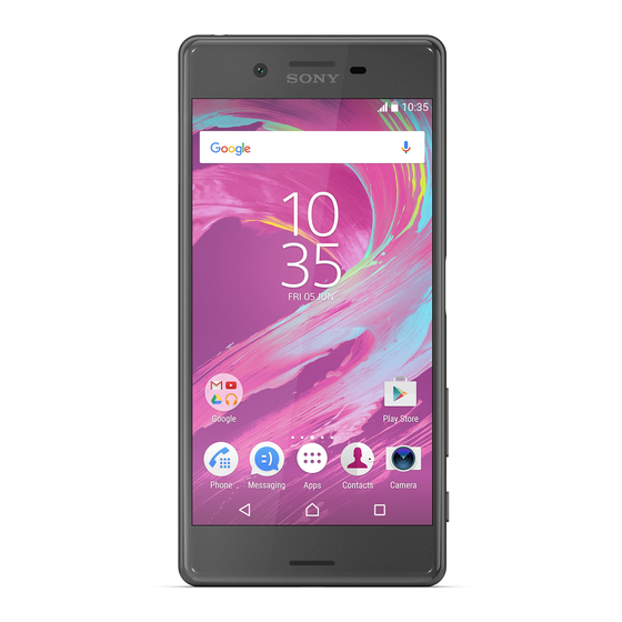 Sony Xperia X F5121 User Manual