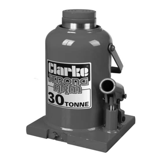 Clarke strong-arm CBJ30 Operation And Maintenance Instructions