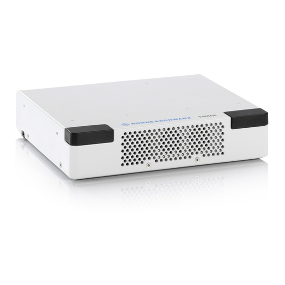 Rohde & Schwarz TSMA6 Getting Started