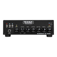 Mesa/Boogie SUBWAY D-350 Owner's Manual