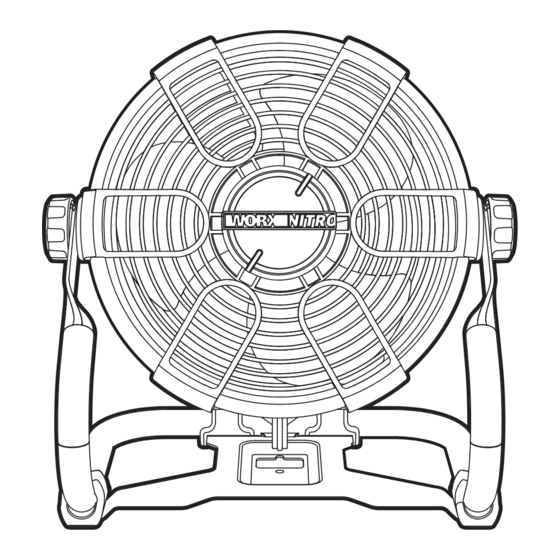 Worx Nitro WX095L Cordless Work Fan Manuals