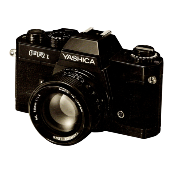 Yashica FR I Instruction Booklet