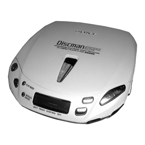 Sony D-E451 Service Manual