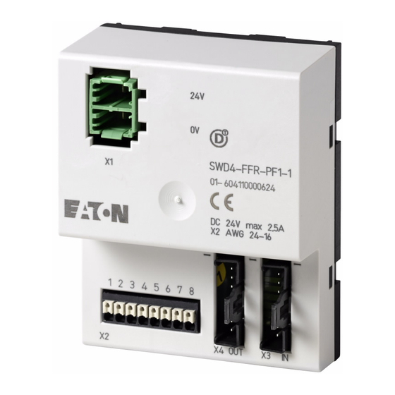Eaton SWD4-FFR-PF1-1 Instruction Leaflet