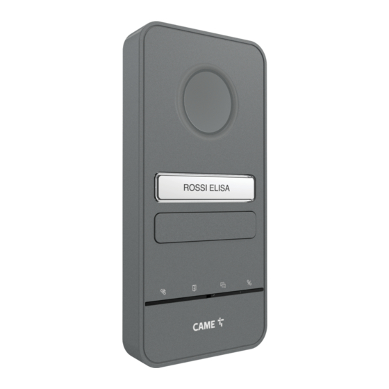 CAME LHS V/01 PLUS Installation And Configuration Manual