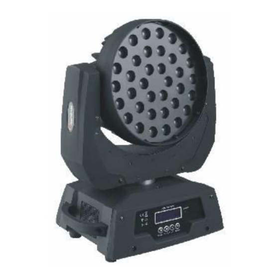 soundsation MHL-12W-36Z-RGBWAV Product Instructions