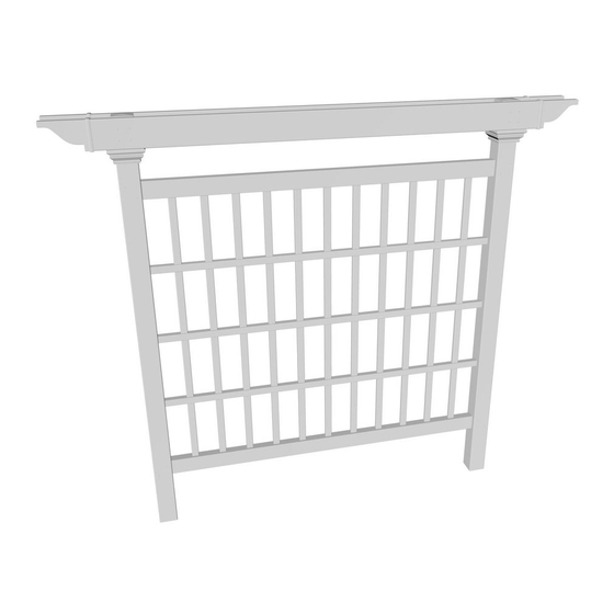 New England Arbors Colonial Privacy Screen Assembly Manual