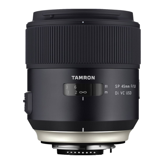 Tamron F013 Instruction Manual