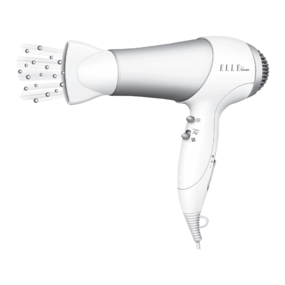 Beurer ELLE HDE 30 Instructions For Use Manual