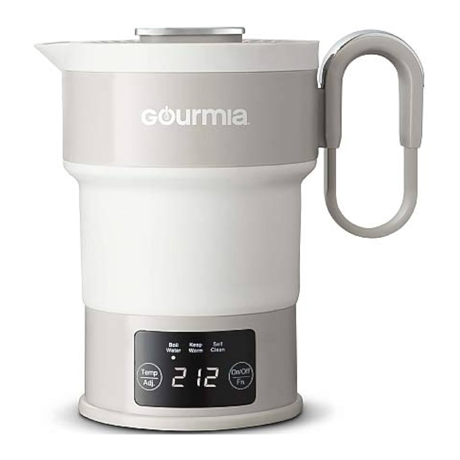 Gourmia GDK368 - Collapsible Travel Kettle Manual
