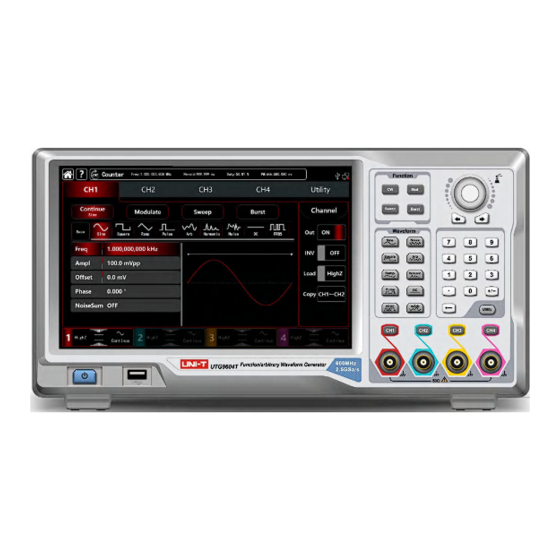 UNI-T UTG9504T User Manual