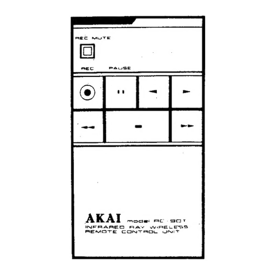Akai RC-90 Service Manual