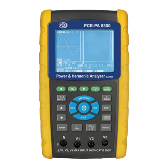 PCE Instruments PCE-PA 8300 Manual
