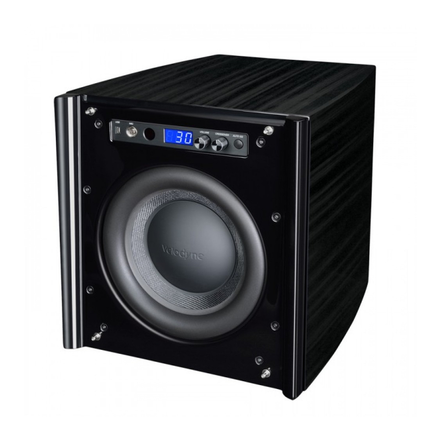 Velodyne DD-10PLUS Manual D'installation Rapide