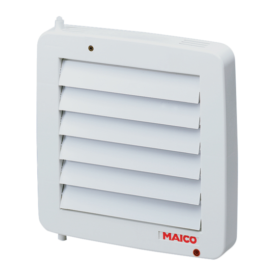 Maico AE 10 Mounting And Operating Instructions