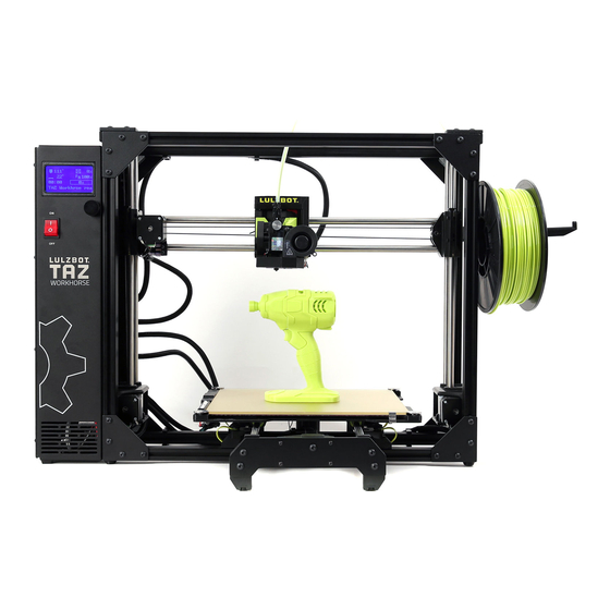 LulzBot TAZ Workhorse User Manual