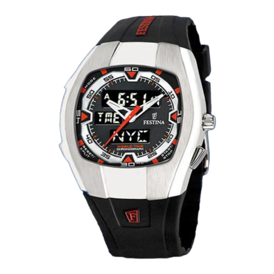 Festina IFMCR60 Instruction Manual