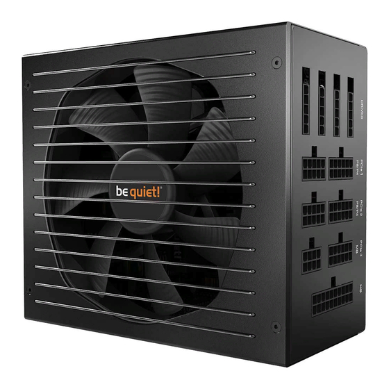 BE QUIET! Straight Power 11 Platinum Series User Manual