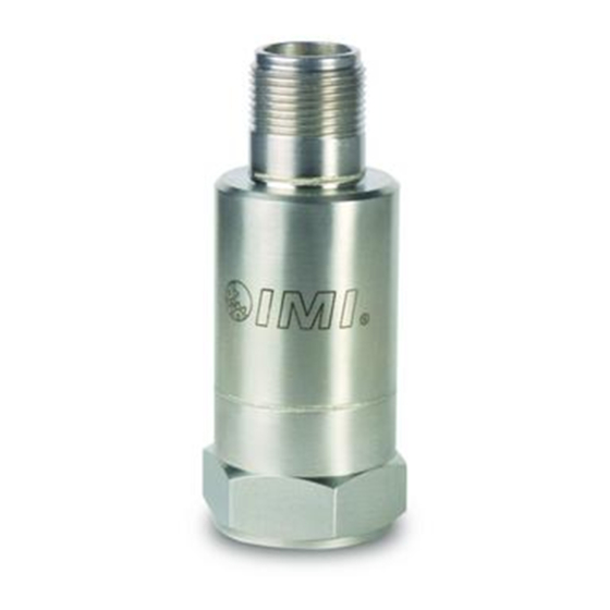 IMI SENSORS 640B02 Installation And Operating Manual