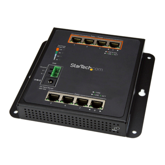 StarTech.com 8STIES81GPOEW Quick Start Manual