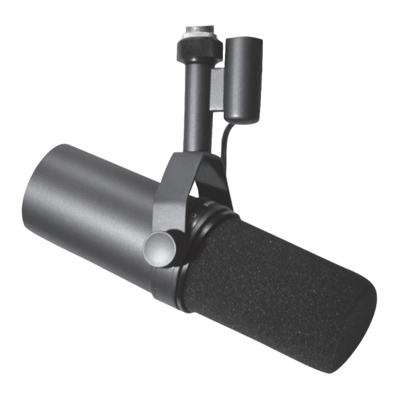 Shure LEGENDARY PERFORMANCE SM7B User Manual