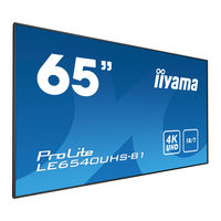 Iiyama ProLite LE6540UHS User Manual