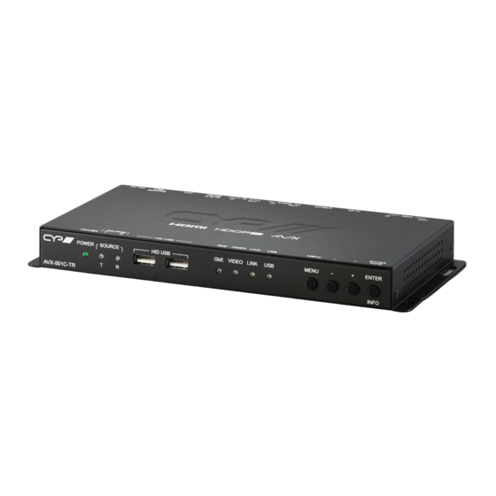 CYP AVX-501C-TR Operation Manual