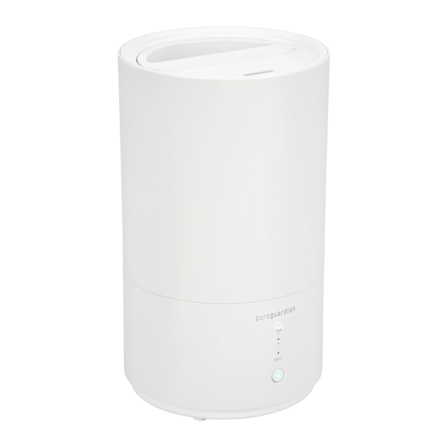 Guardian H950 - PureGuardian Ultrasonic Cool Mist Top Fill Humidifier with Aromatherapy Manual