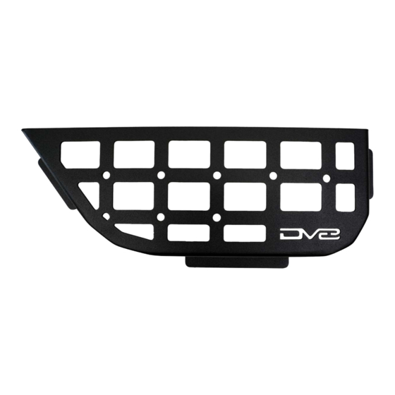 DV8 OFFROAD MPJL-08 Installation Manual