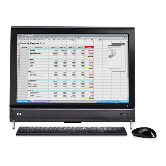 HP IQ524 - TouchSmart - 4 GB RAM Manuals