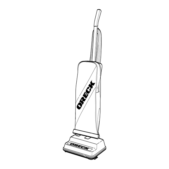 Oreck Upright Bag Vacuum Cleaner User Manual
