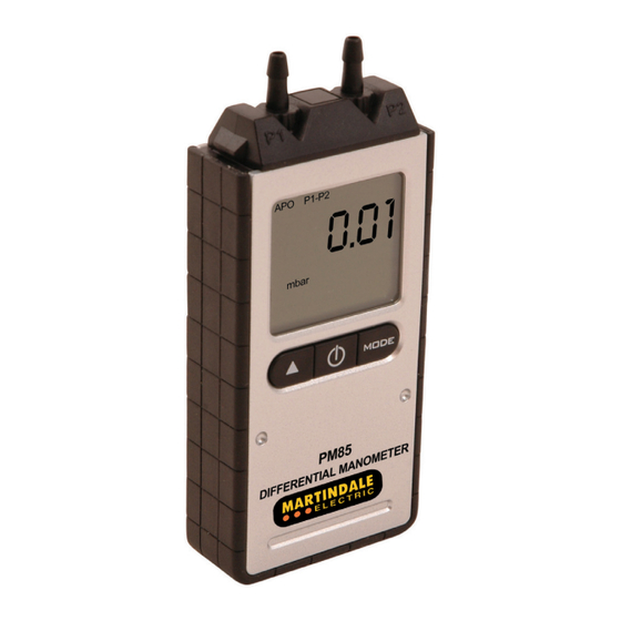 MARTINDALE PM85 Instruction Manual