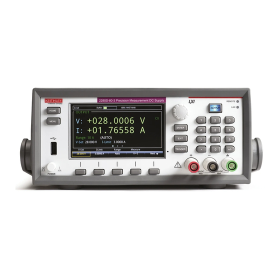 Keithley 2280 Series Reference Manual