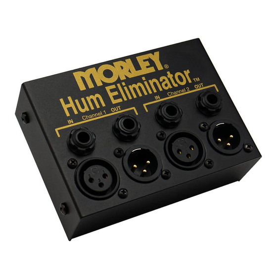 MORLEY Hum Eliminator User Instructions
