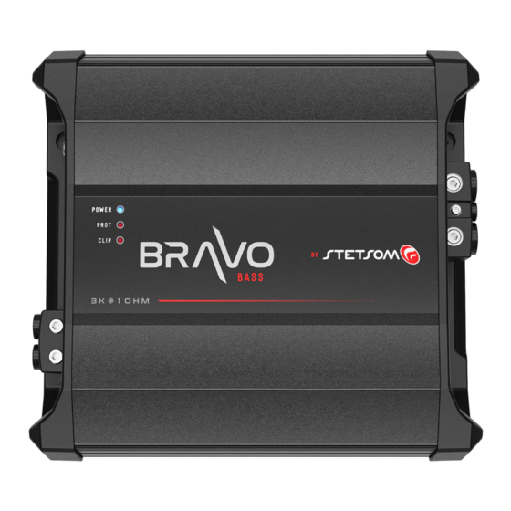 User Manuals: StetSom BRAVO FULL 3000 Car Amplifier